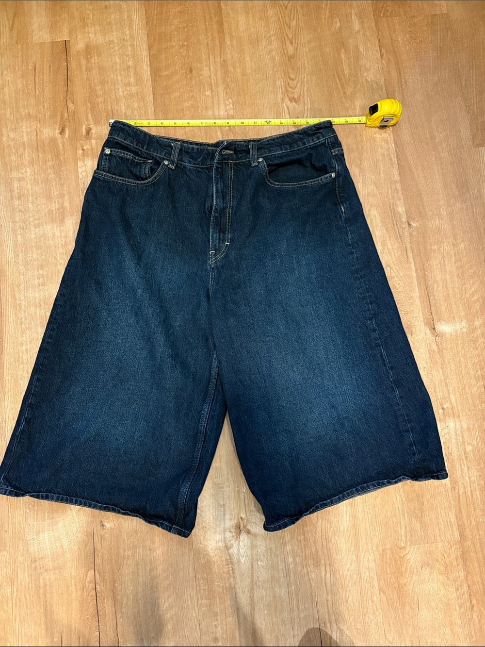 Zara Wide Leg Dark Blue Jorts